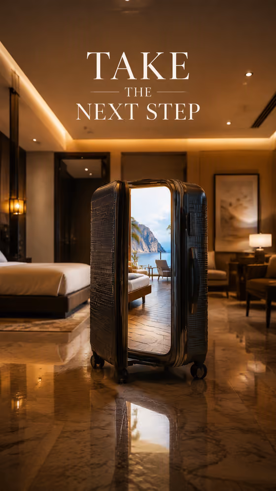 Luggage Doorway Poster