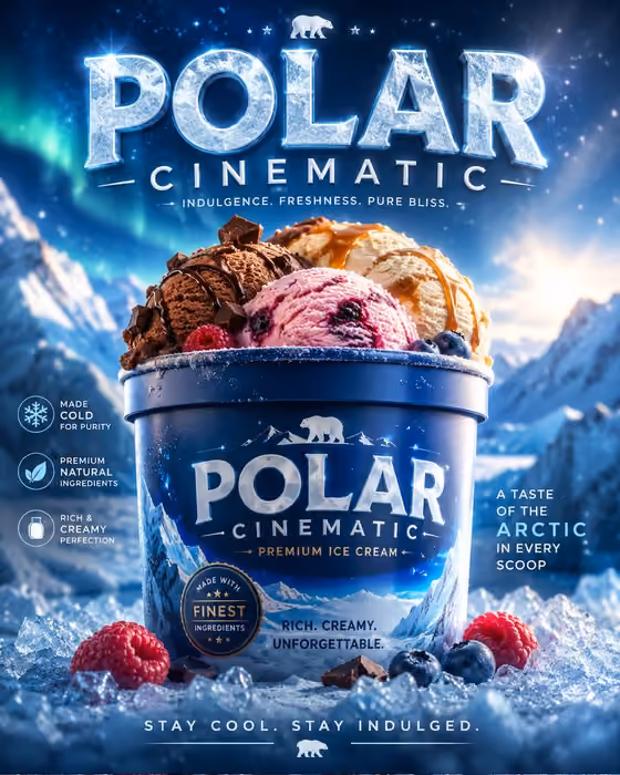 Ice Cream Ad template result