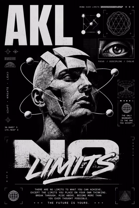 No Limits Motivational Poster