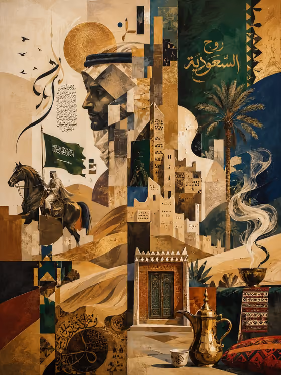 Saudi Heritage Collage