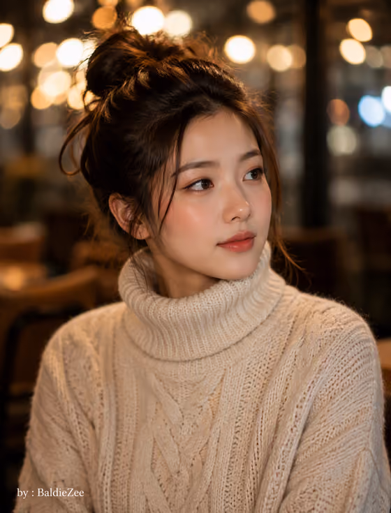 Cozy Cafe Portrait