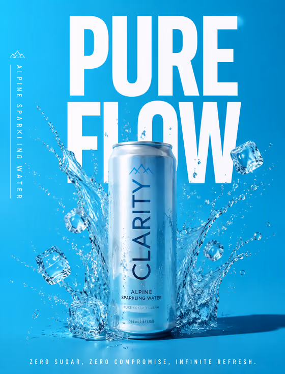Splash Can Ad Poster