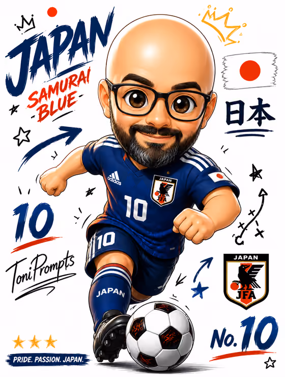 Chibi Football Poster