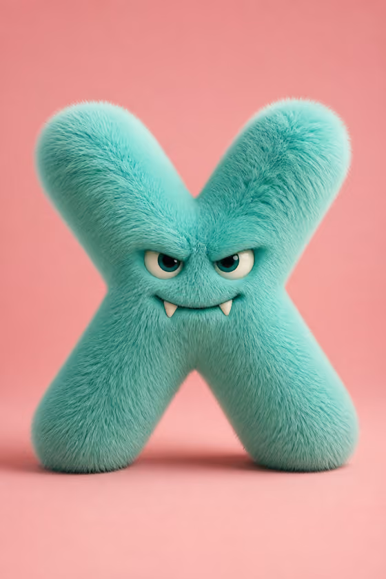 Fluffy Letter Monster