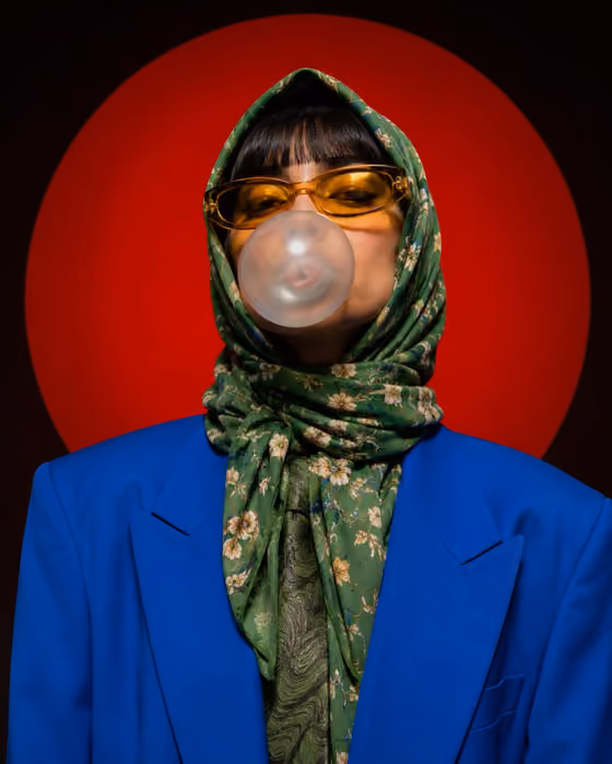 Bubblegum Fashion Portrait