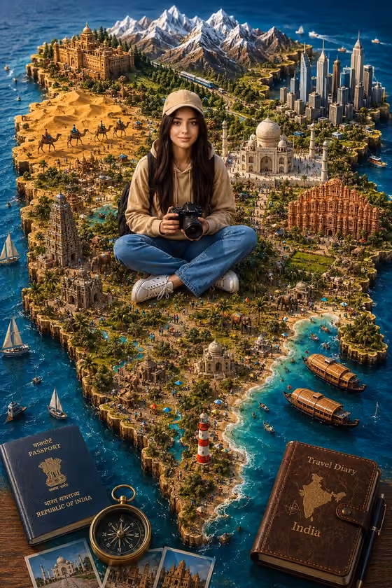 Travel Map Diorama