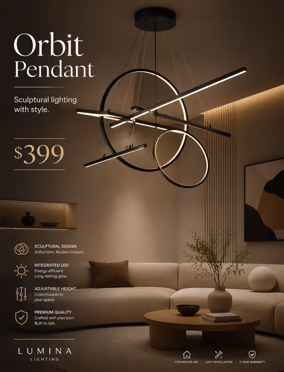 Luxury Chandelier Poster