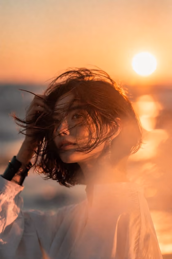 Beach Sunset Portrait