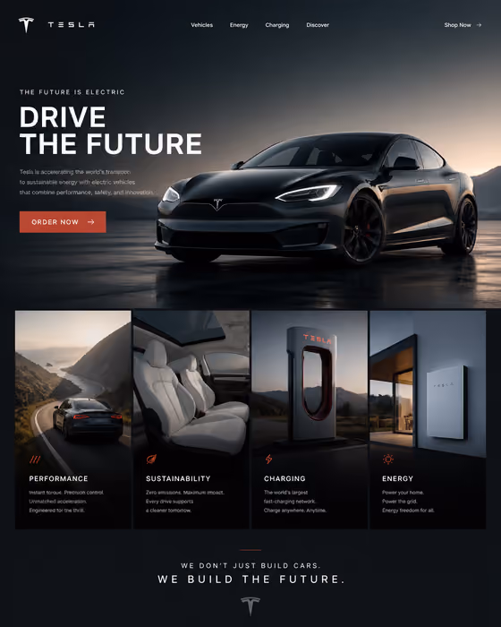 Cinematic Landing Page
