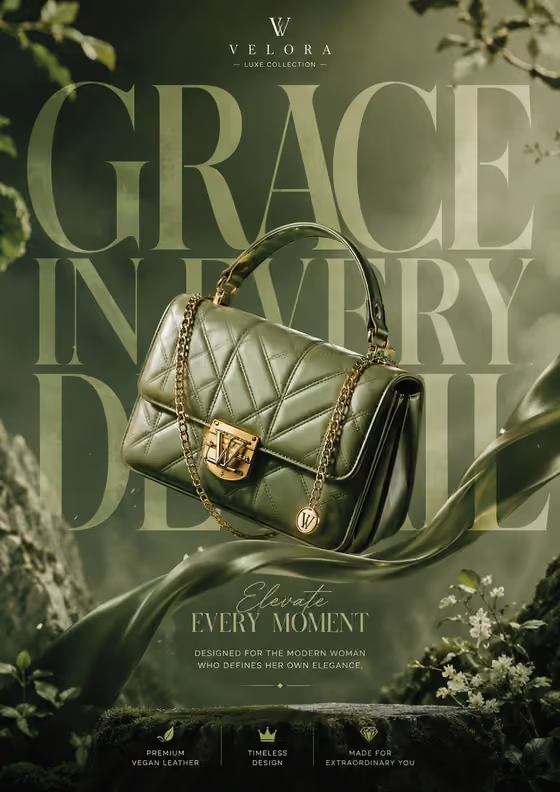 Floating Handbag Ad template result