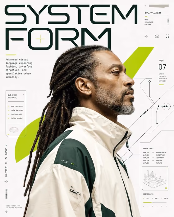 Futuristic Editorial Poster