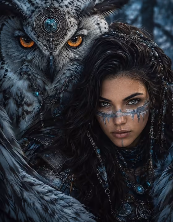 Tribal Owl Warrior