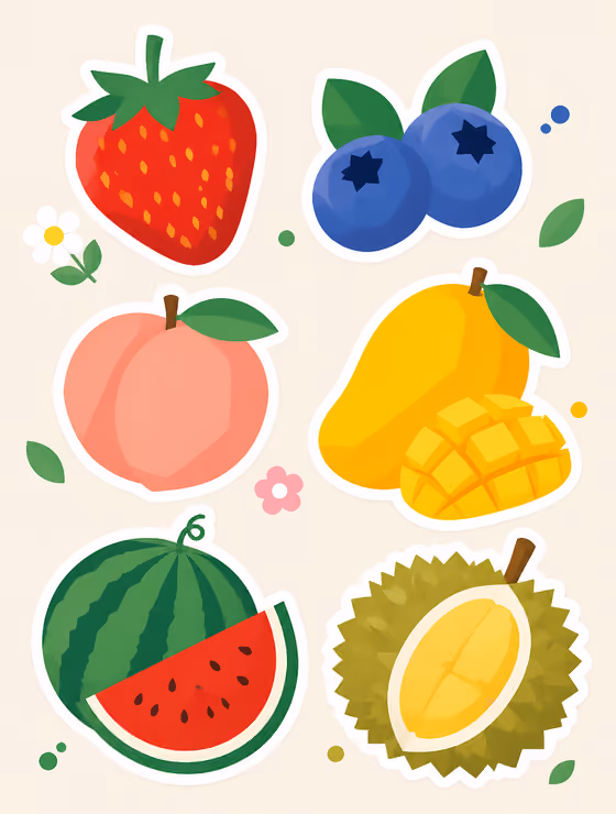 Fruit Sticker Set