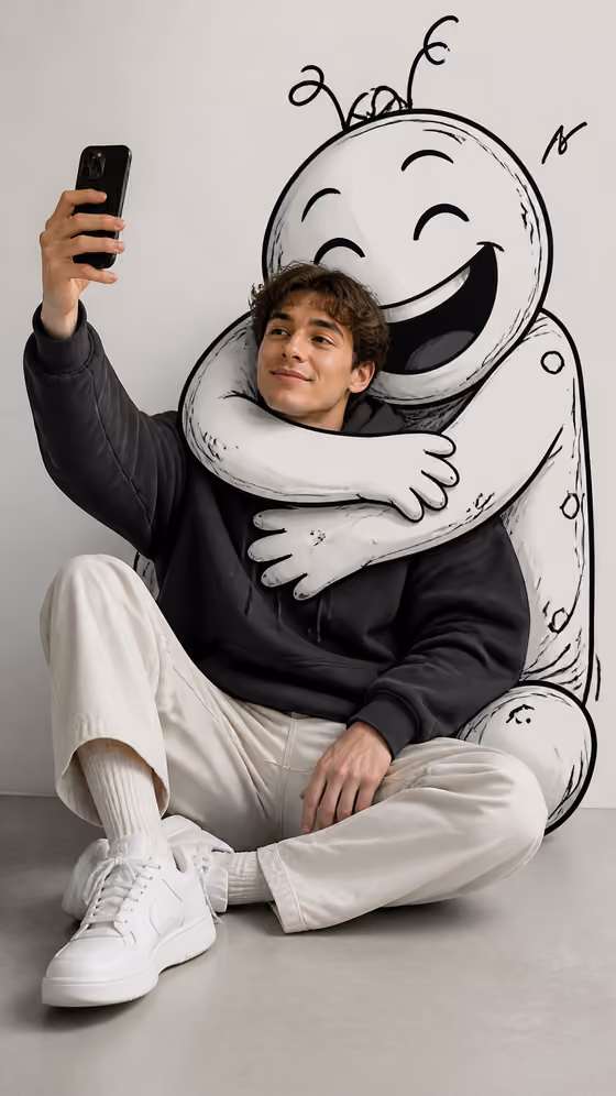 Doodle Selfie Portrait