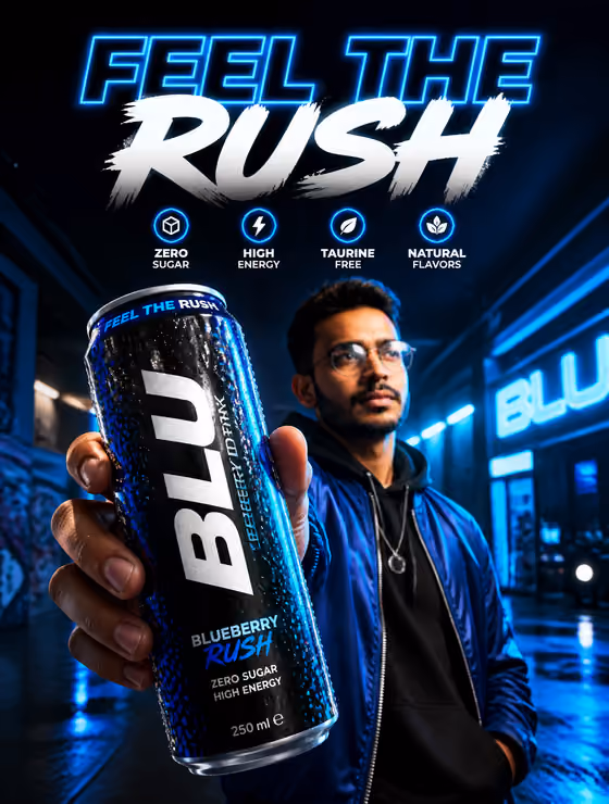 Energy Drink Ad Poster