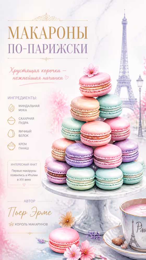Parisian Macaron Poster