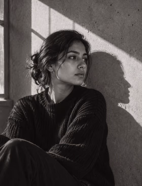 Sunlit Concrete Portrait