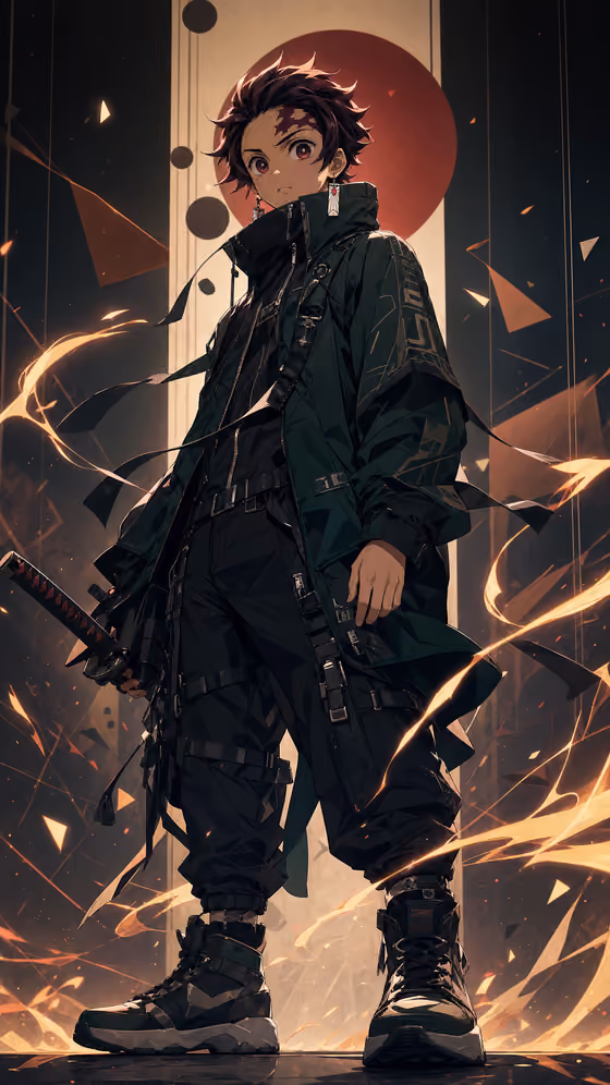 Techwear Anime Poster