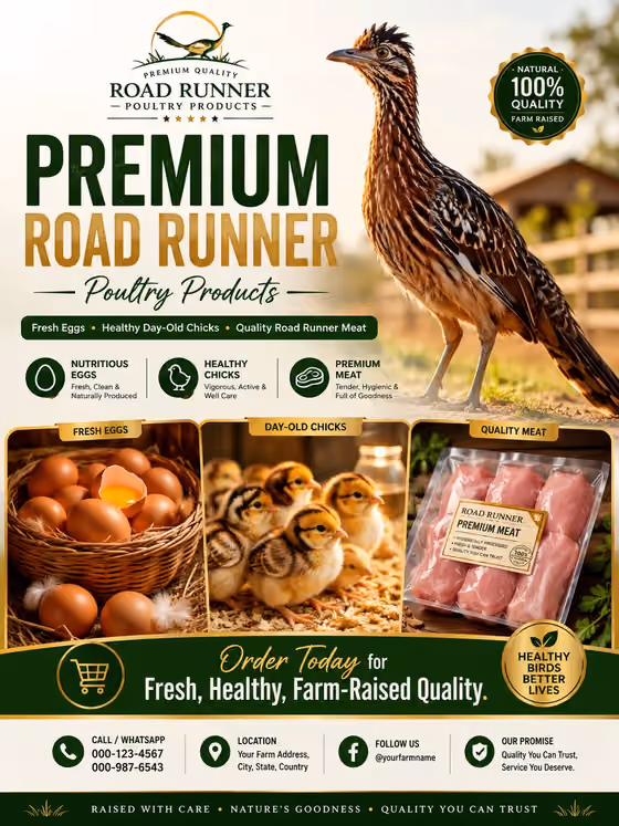 Poultry Farm Ad Poster