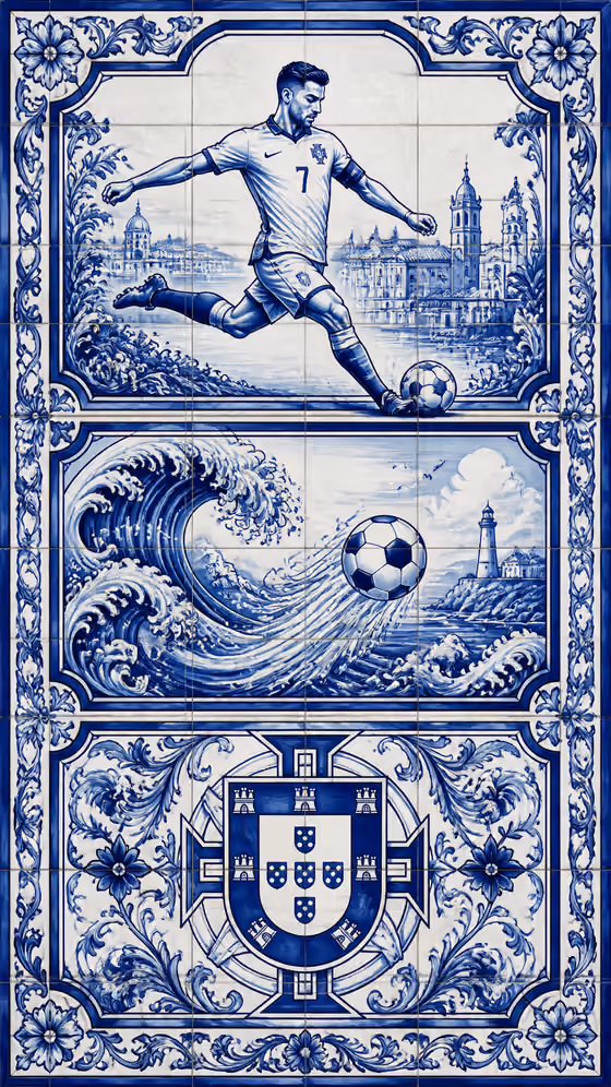 Azulejo Football Collage