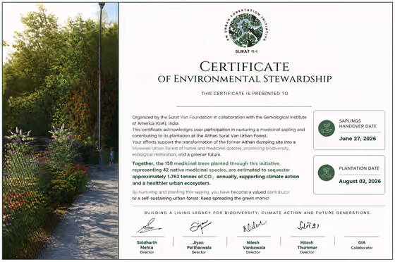 Environmental Stewardship Certificate