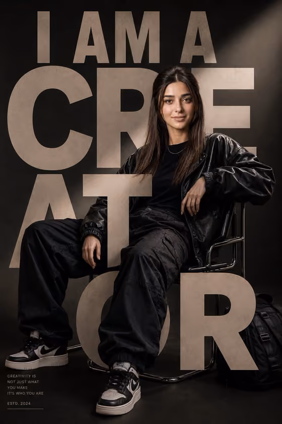Streetwear Editorial Poster template result