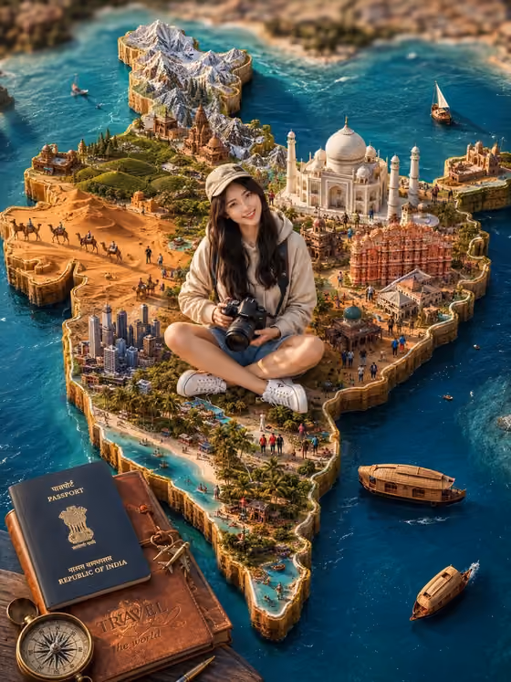 Travel Map Diorama