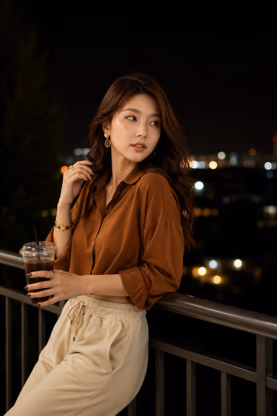 Balcony Night Portrait