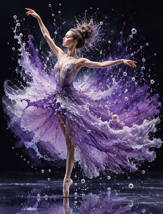 Dynamic Ballet Portrait