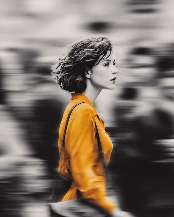 Color Pop Street Portrait