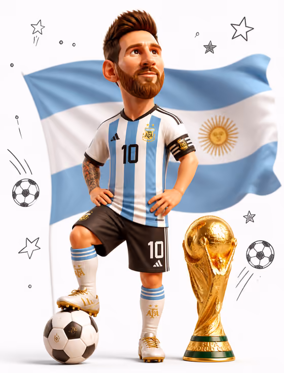 Soccer Star Caricature
