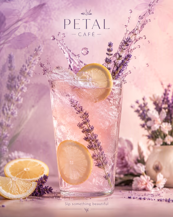 Refreshing Botanical Drink Poster