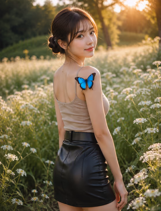 Butterfly Meadow Portrait