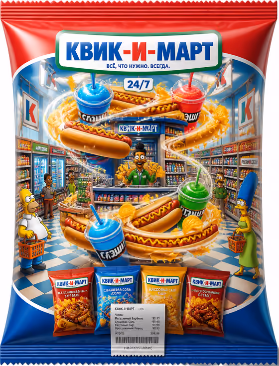 Kwik-E-Mart Chips Poster