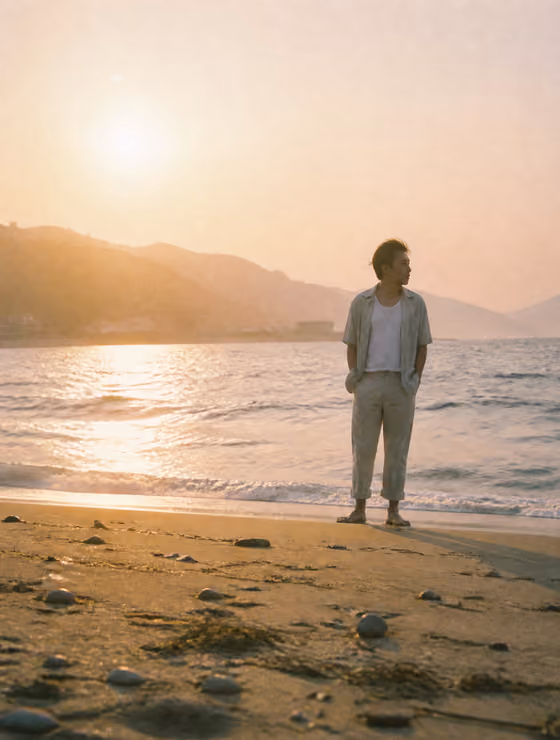 Hazy Beach Portrait