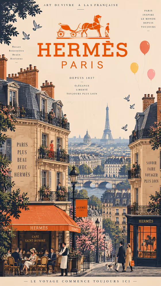 Parisian Travel Poster
