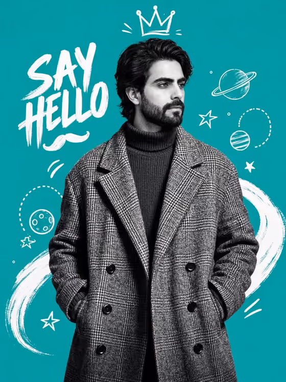 Duotone Fashion Poster