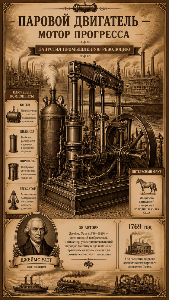 Steam Engine Poster
