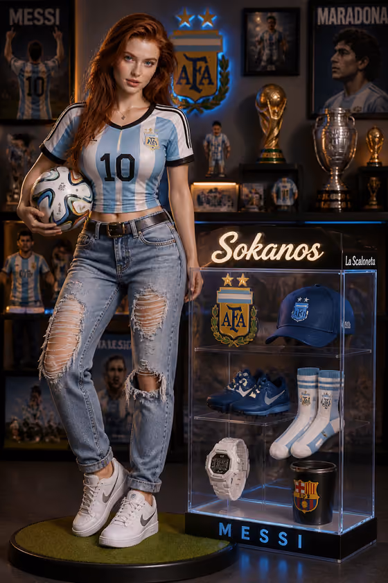 Argentina Fan Figure