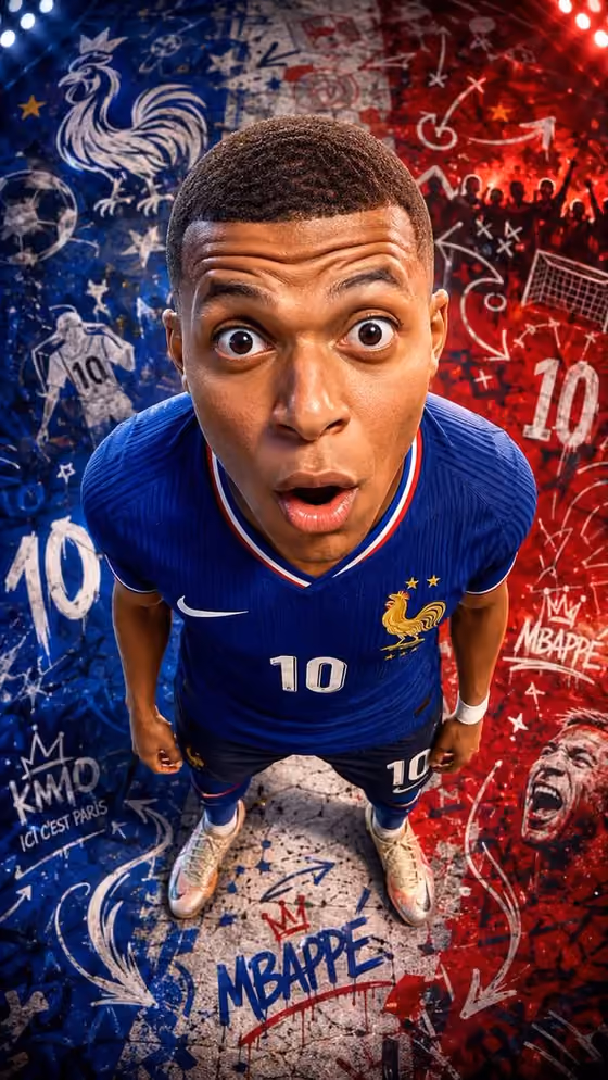 Caricature Football Poster