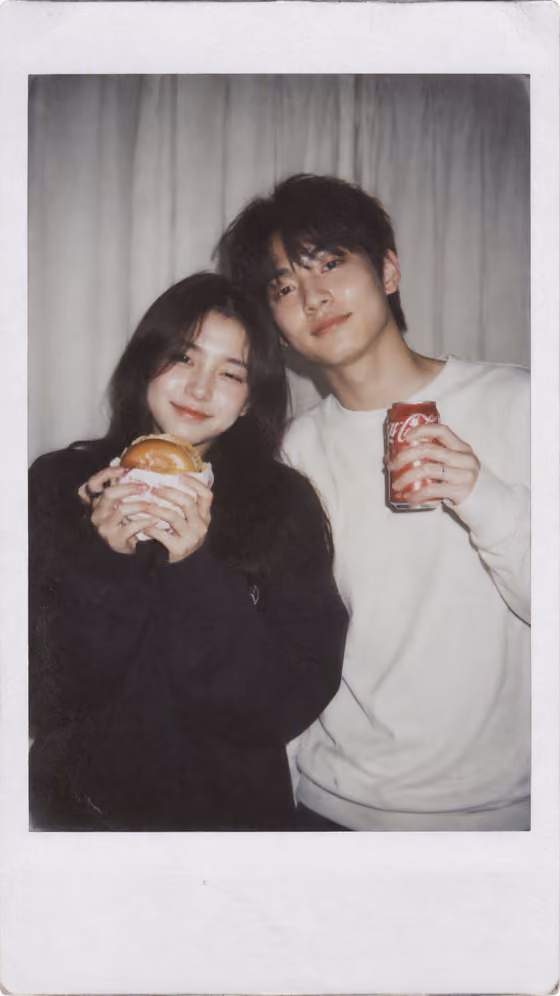 Polaroid Couple Snapshot
