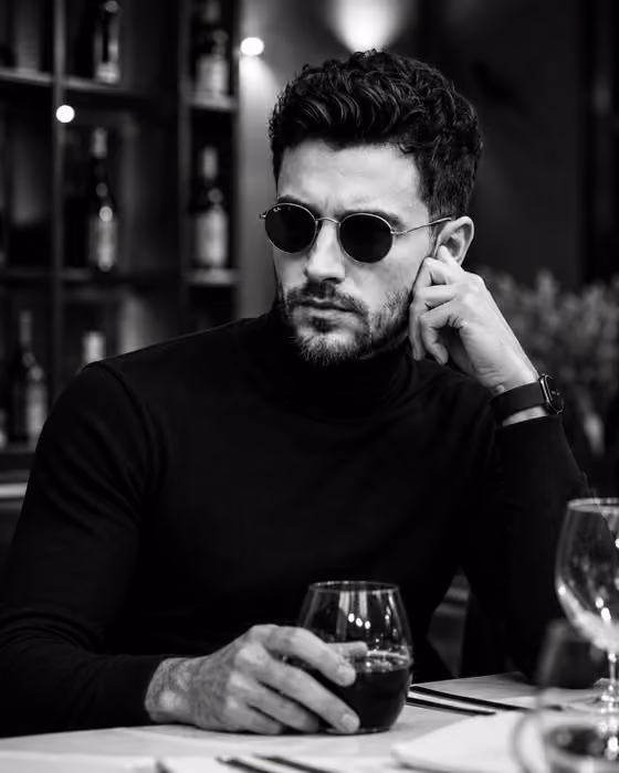 Monochrome Bar Portrait