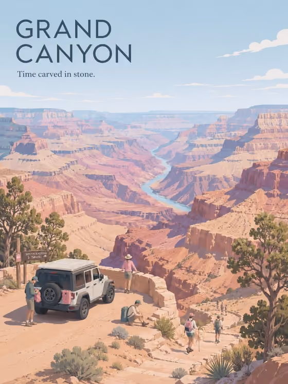 Pastel Travel Poster