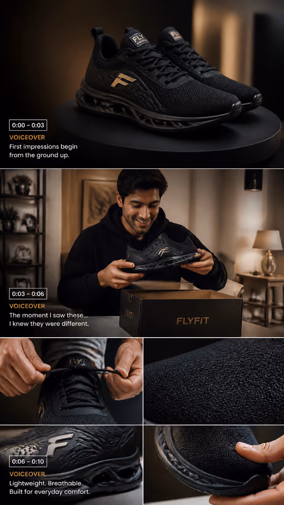 UGC Sneaker Storyboard