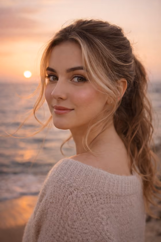 Golden Hour Portrait template result