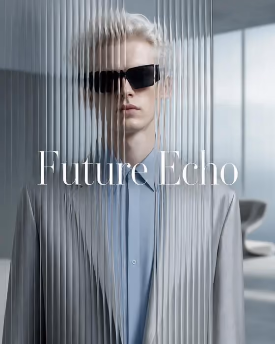 Ribbed Glass Fashion Ad