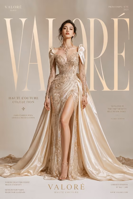 Haute Couture Editorial Poster