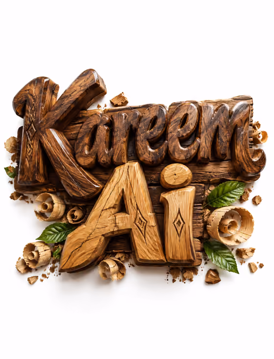 Carved Wood Logo