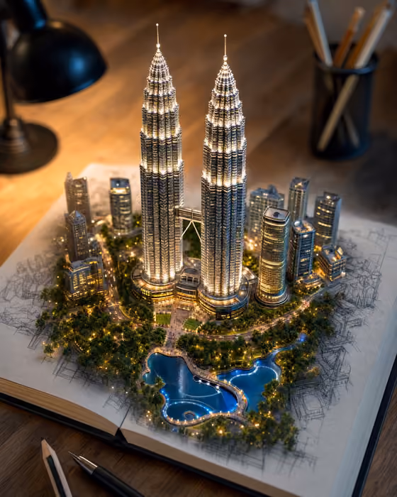 Sketchbook Landmark Diorama