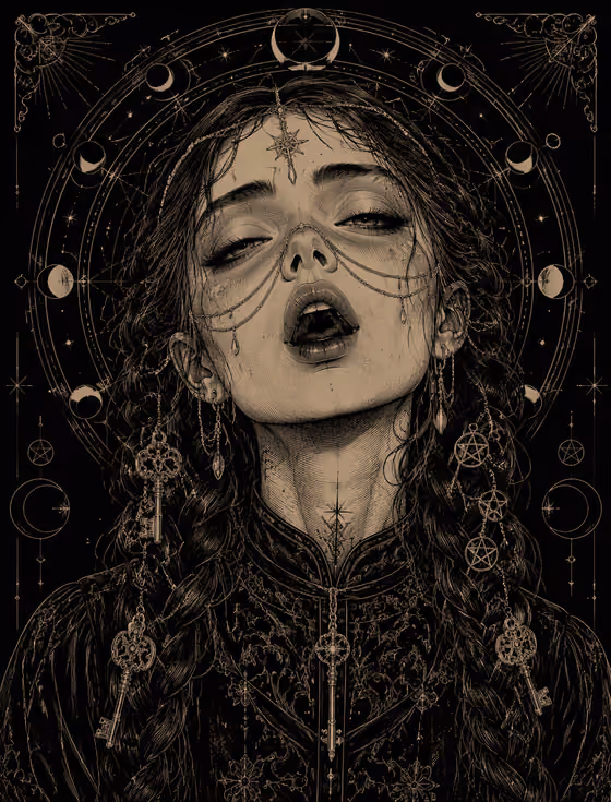 Occult Engraving Portrait